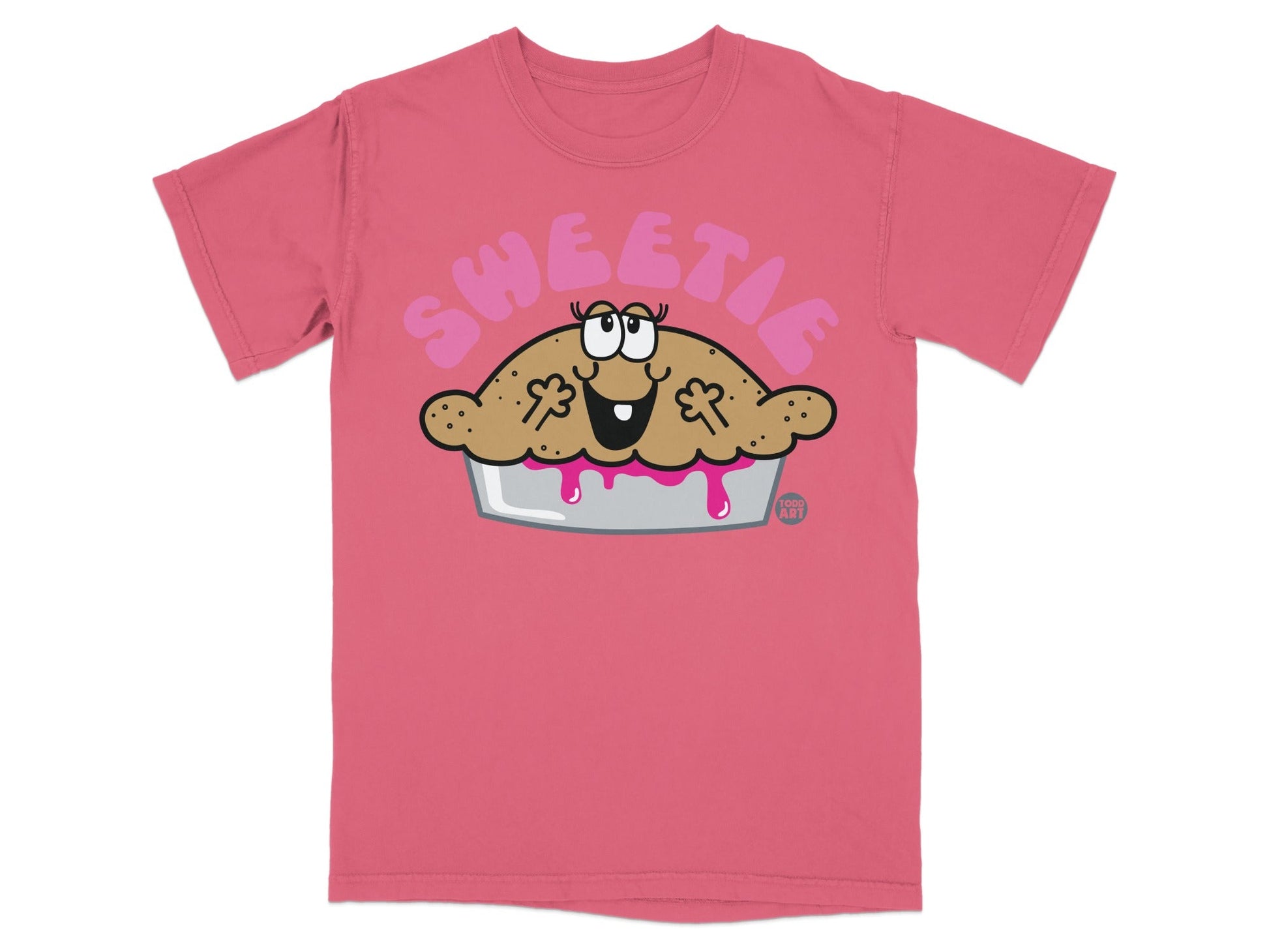 Sweetie Pie Character Graphic Pink T-Shirt