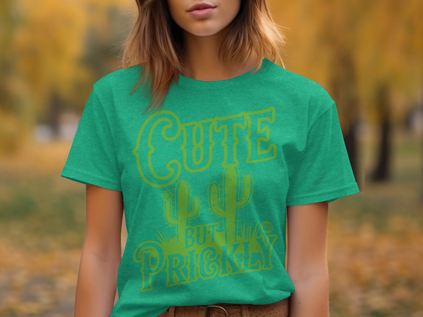 Cute But Prickly Cactus Design Graphic T-Shirt