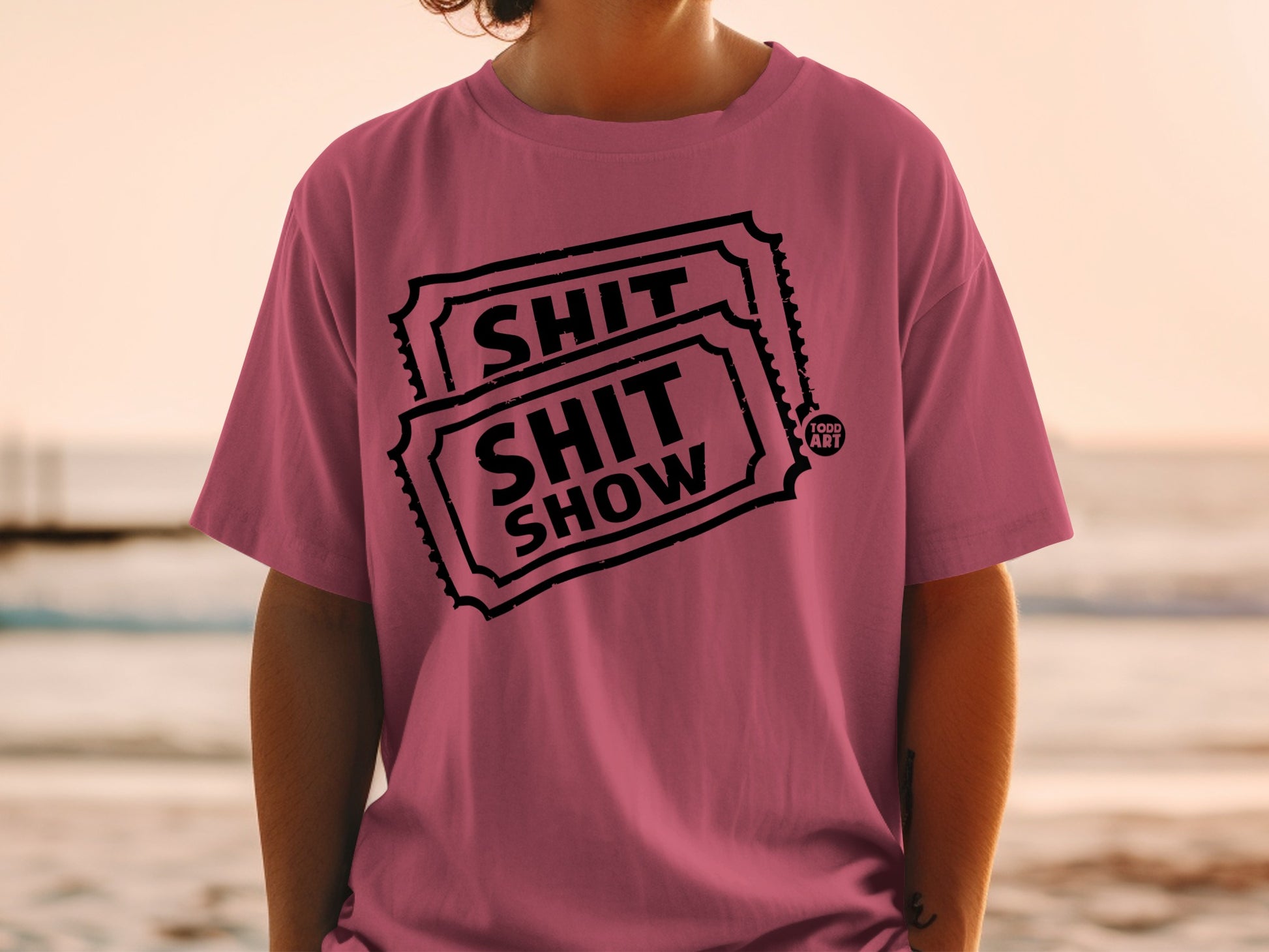 Todd Art Shit Shit Show Ticket Graphic product type