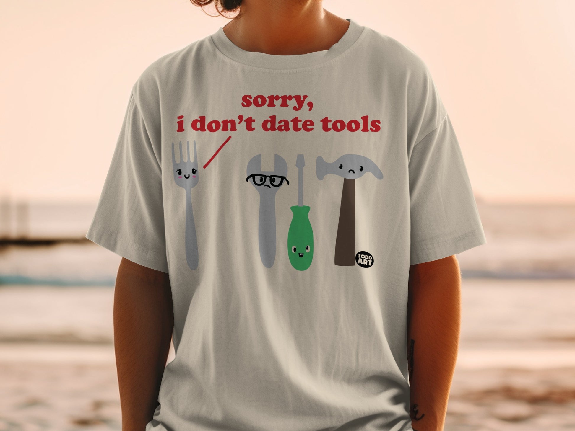 Sorry I Do Not Date Tools Funny Cartoon Graphic product type
