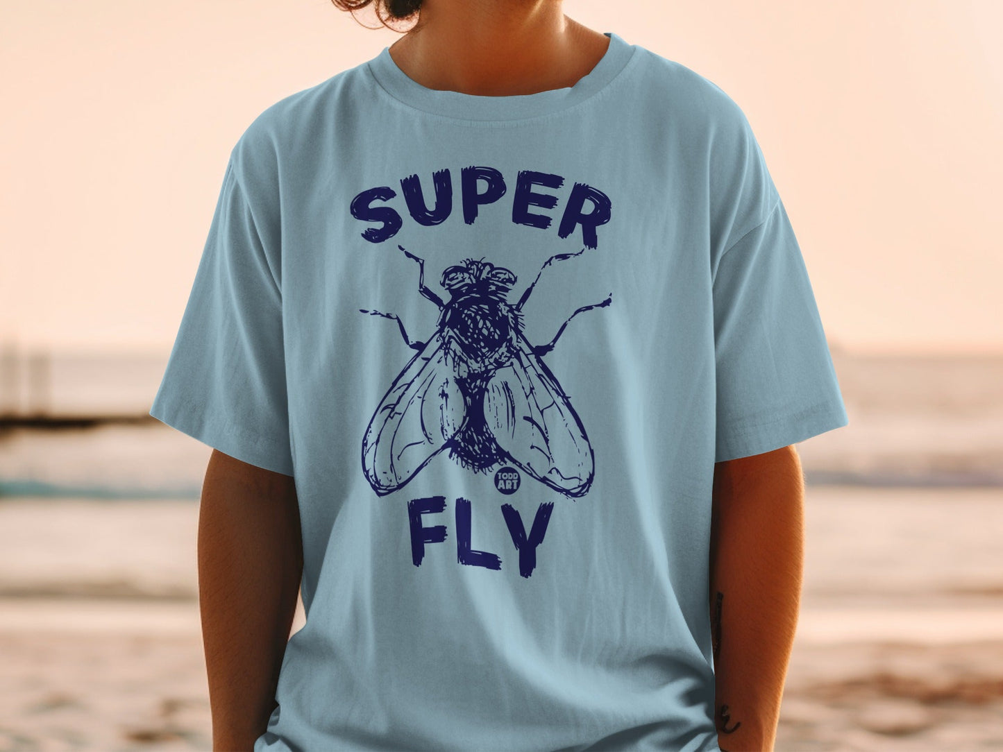 Super Fly Graphic Tee with Bold Fly Design