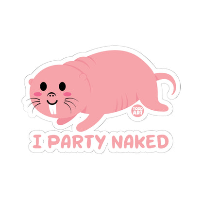 Party NakedTodd Art Sticker