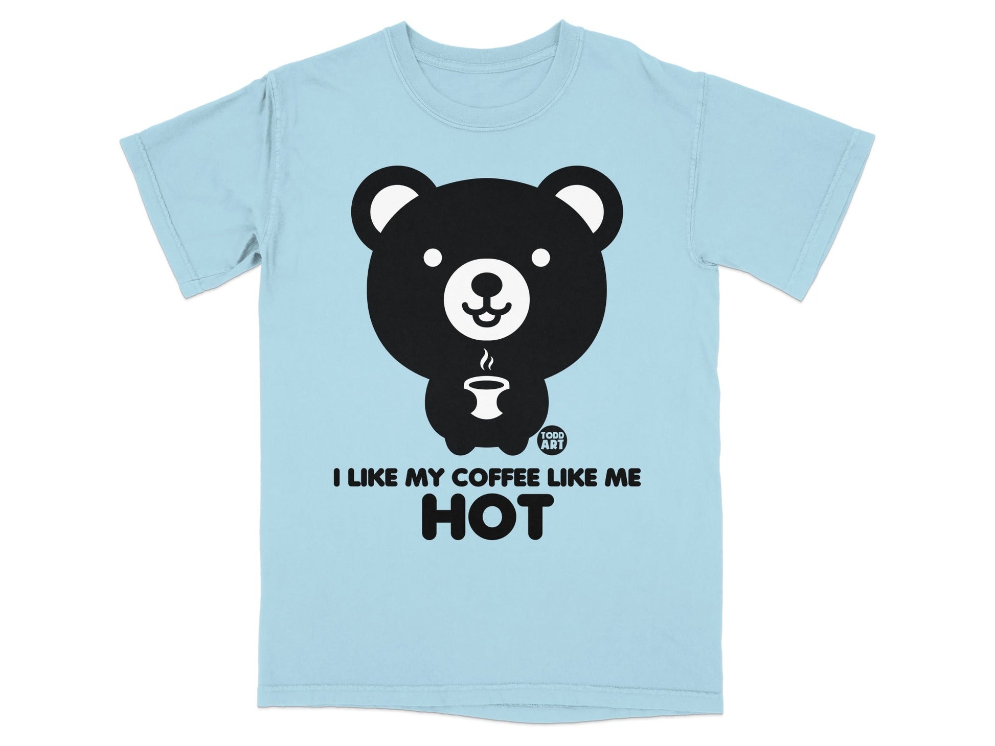 I Like My Coffee Like Me Hot Bear Graphic T-Shirt