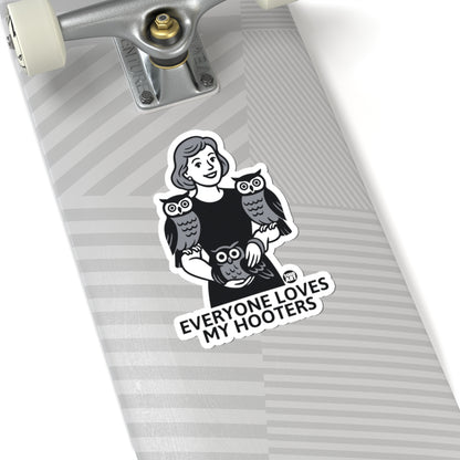 Owl LadyTodd Art Sticker