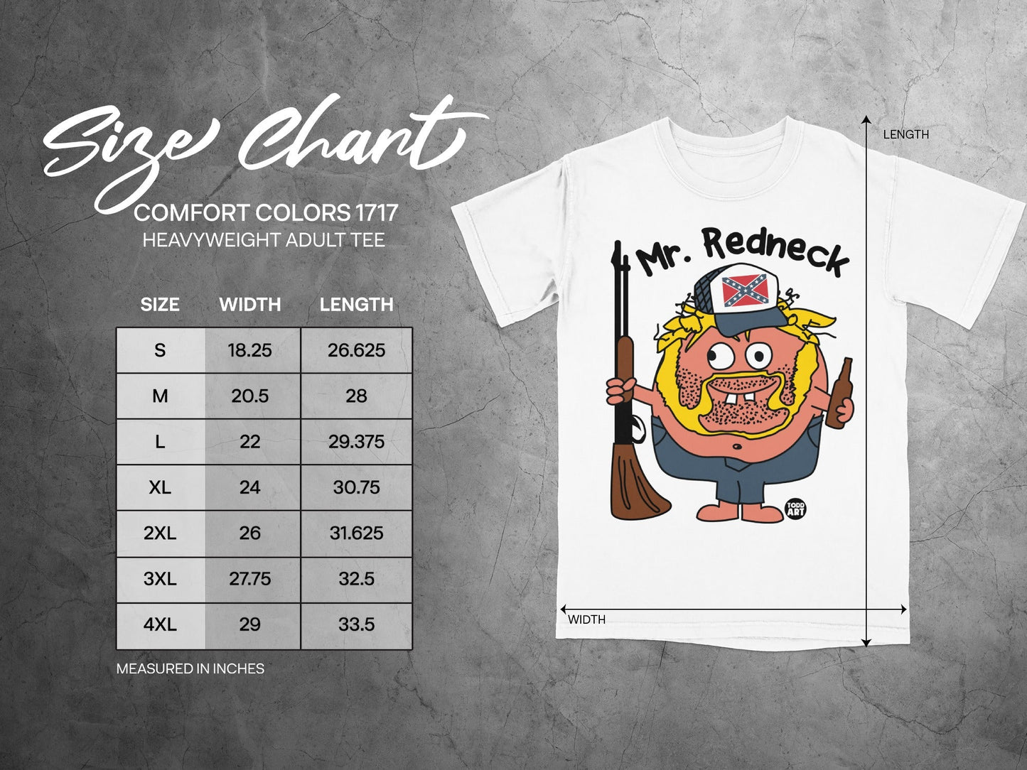 Mr. Redneck Comfort Colors Heavyweight Adult Tee