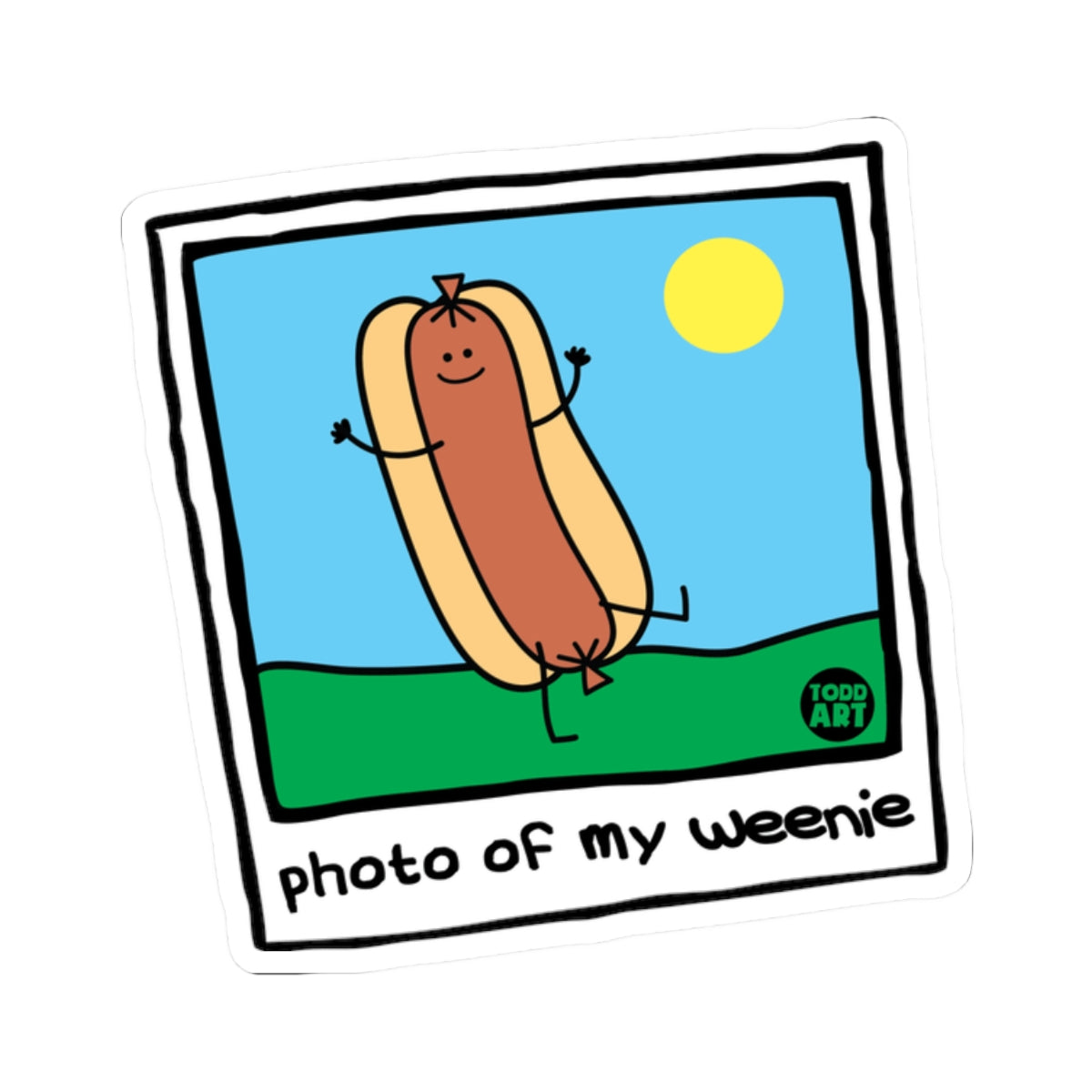 Weenie Todd Art Sticker