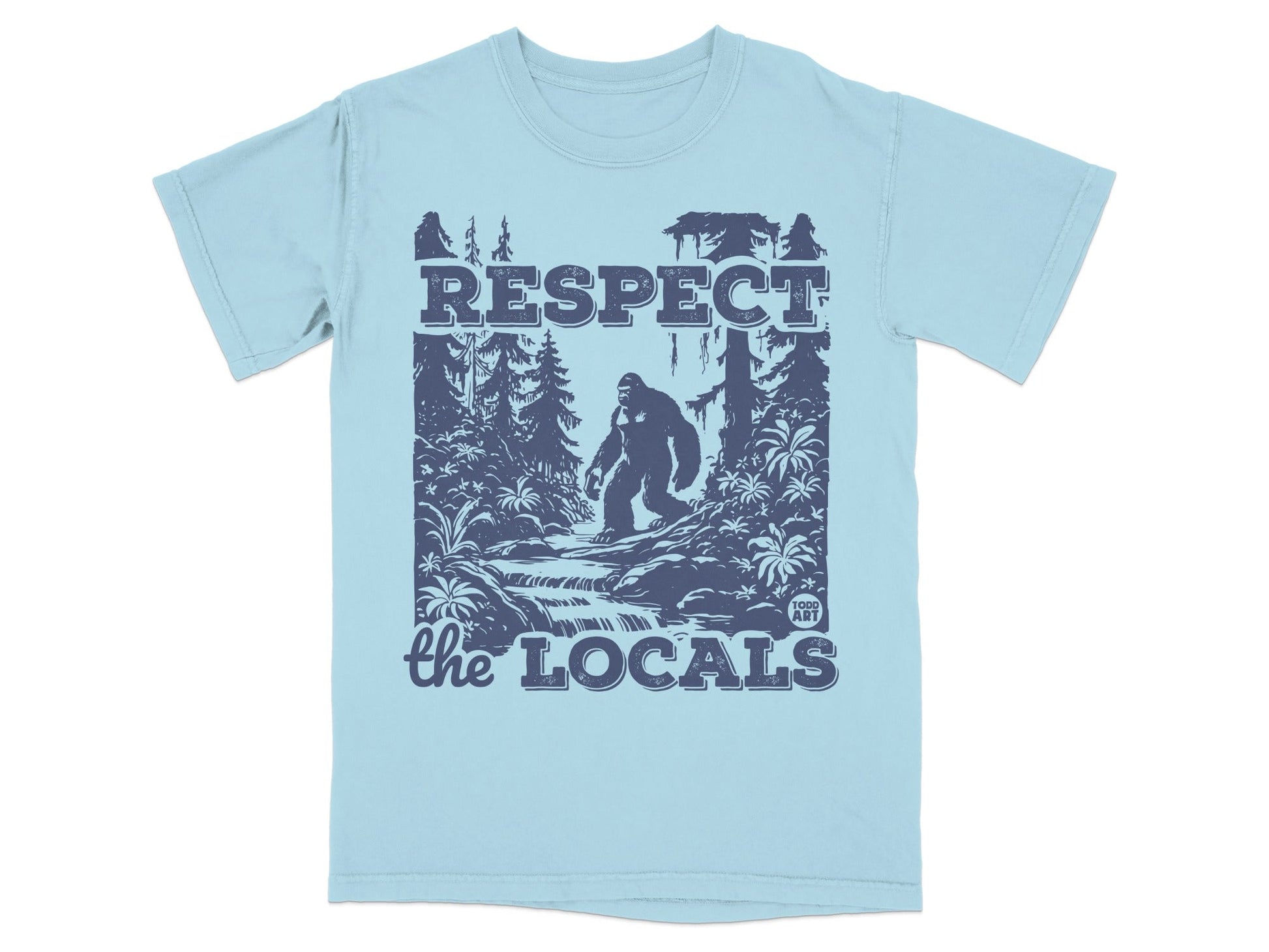 Respect The Locals Bigfoot Graphic T-Shirt
