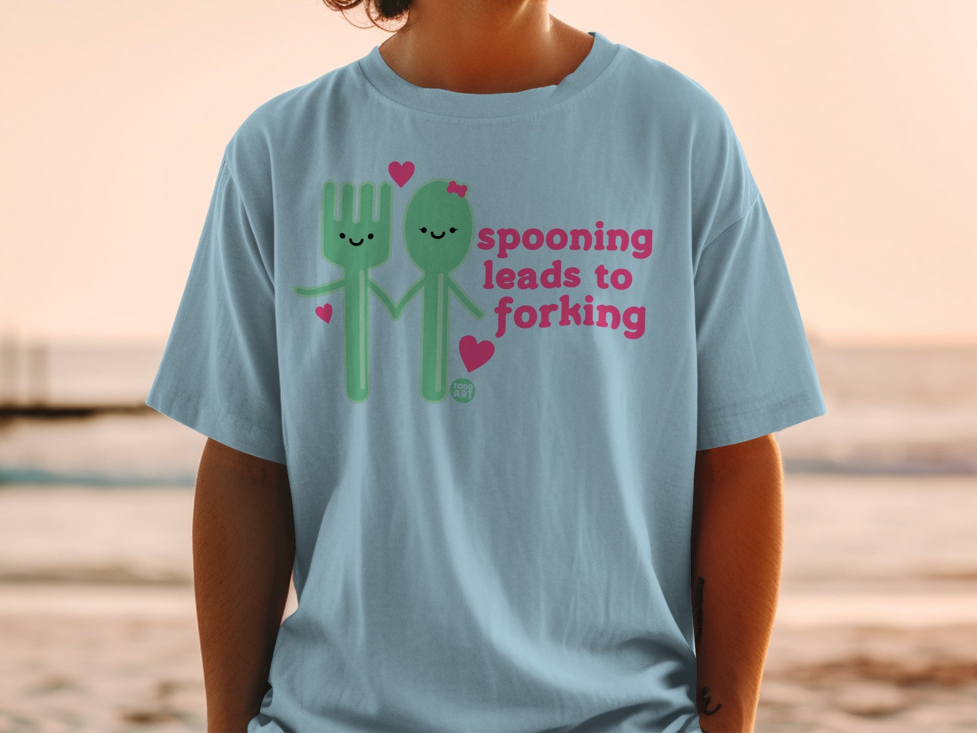 Spooning Leads To Forking Fork Spoon Hearts product type