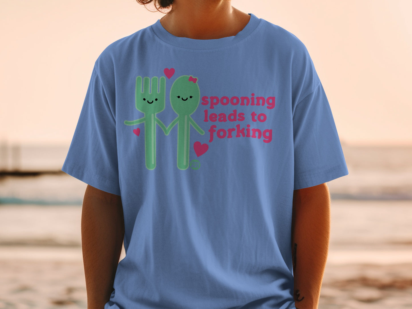 Spooning Leads To Forking Funny Utensil Couple product type