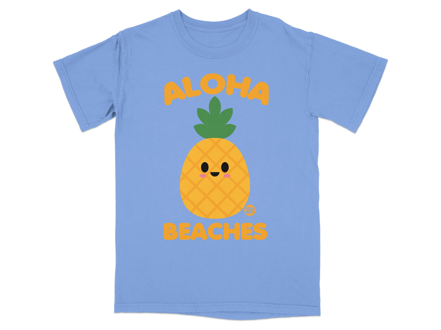 Aloha Beaches Pineapple Cartoon Design T-Shirt product type