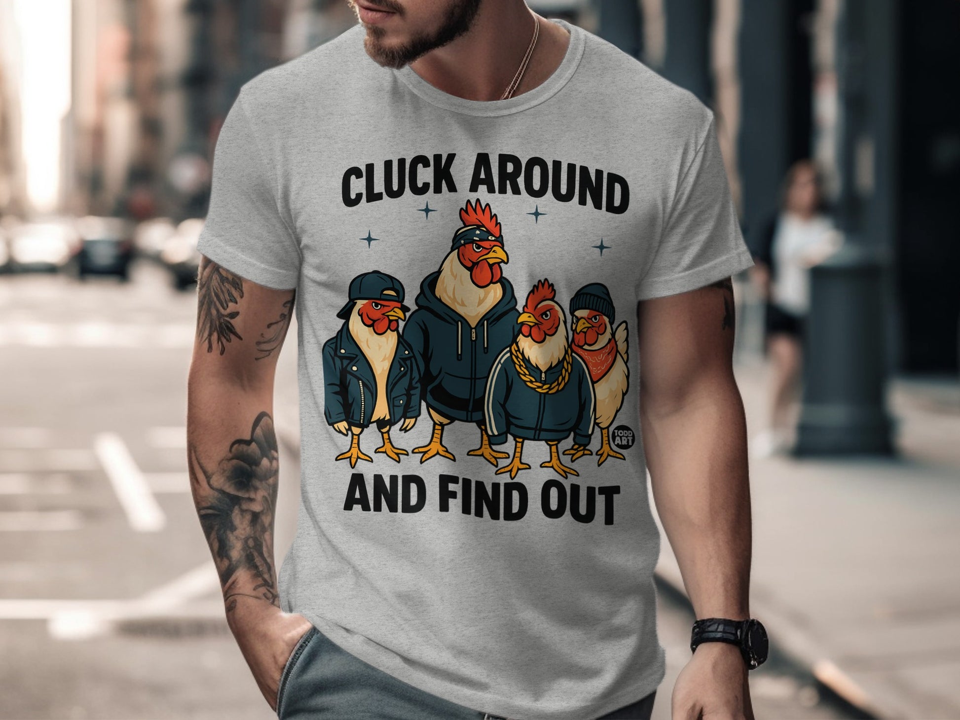 Cluck Around And Find Out Funny Chicken T-Shirt