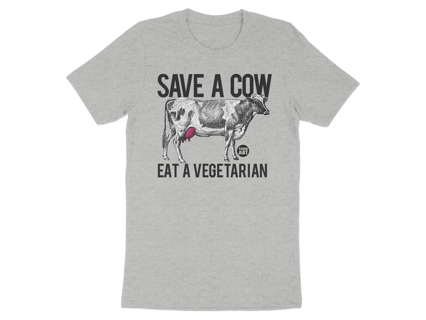 Save a Cow Eat a Vegetarian Graphic T-Shirt