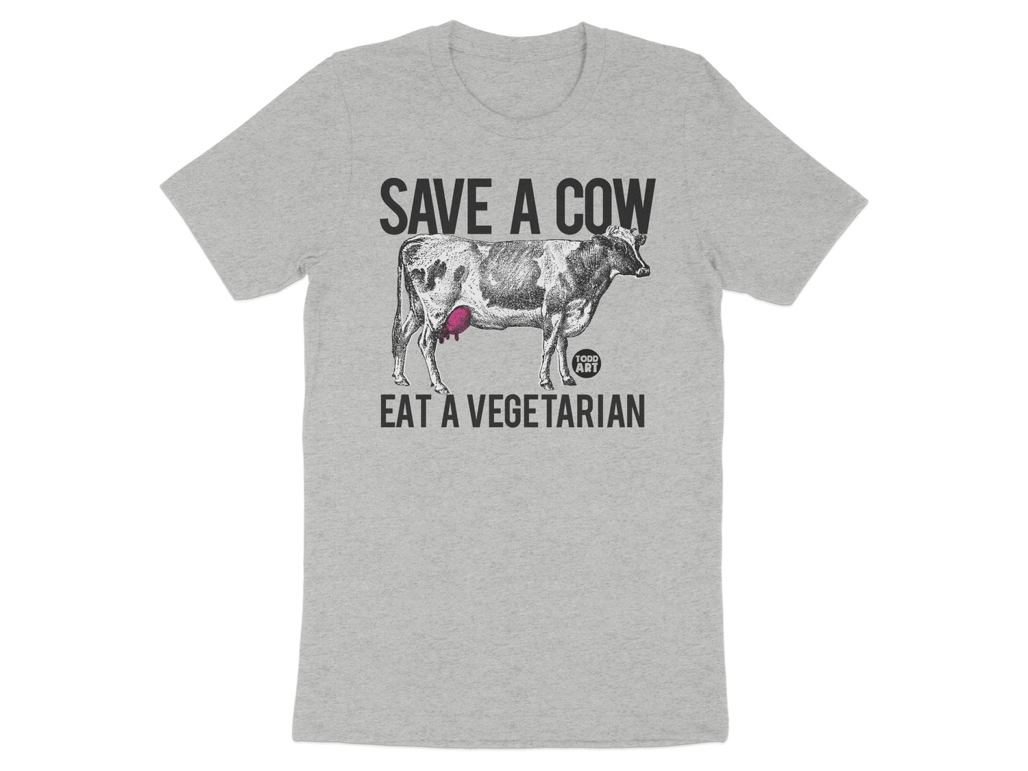 Save a Cow Eat a Vegetarian Graphic T-Shirt
