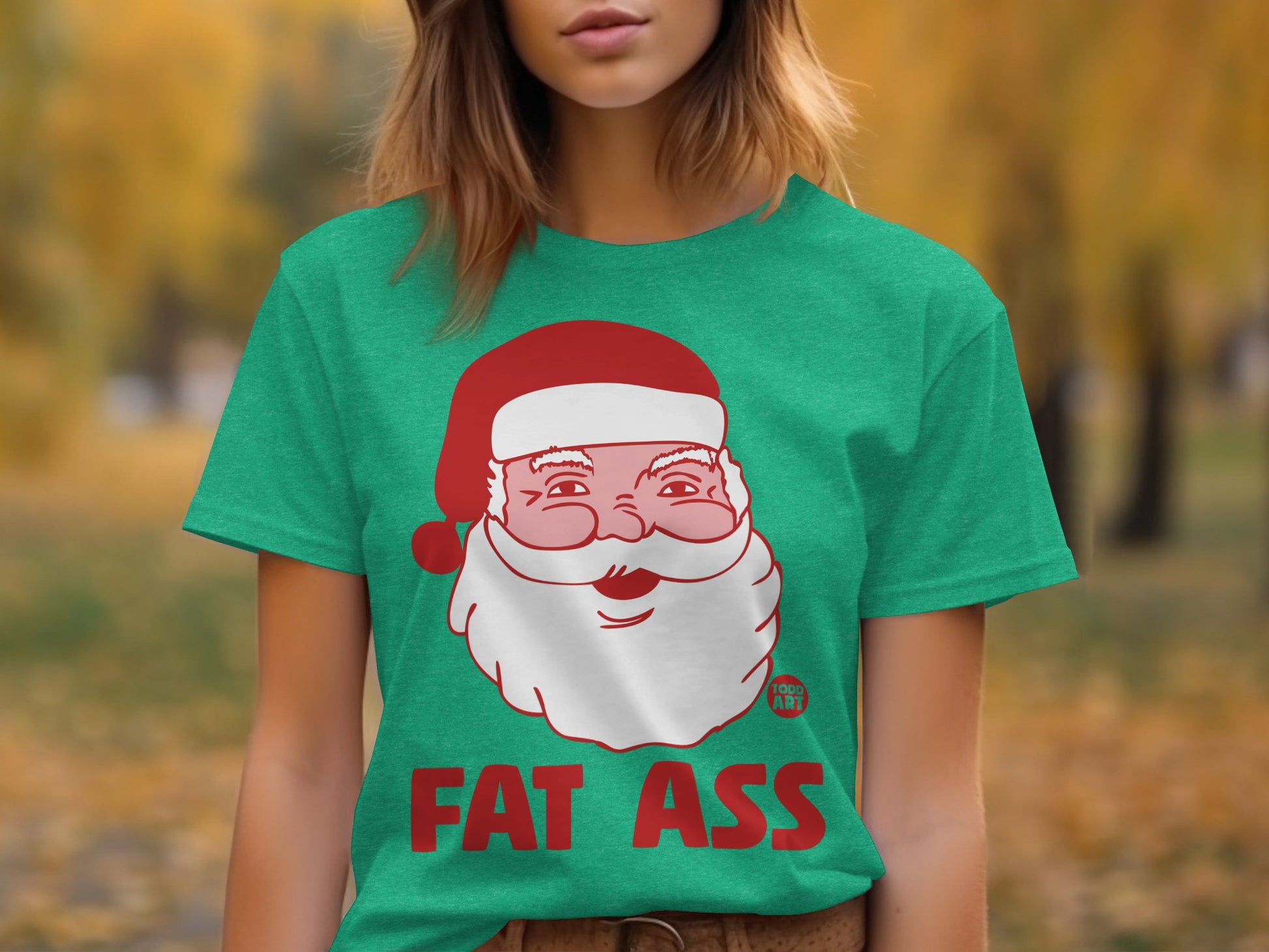 Funny Santa Claus Fat Ass Christmas T-Shirt