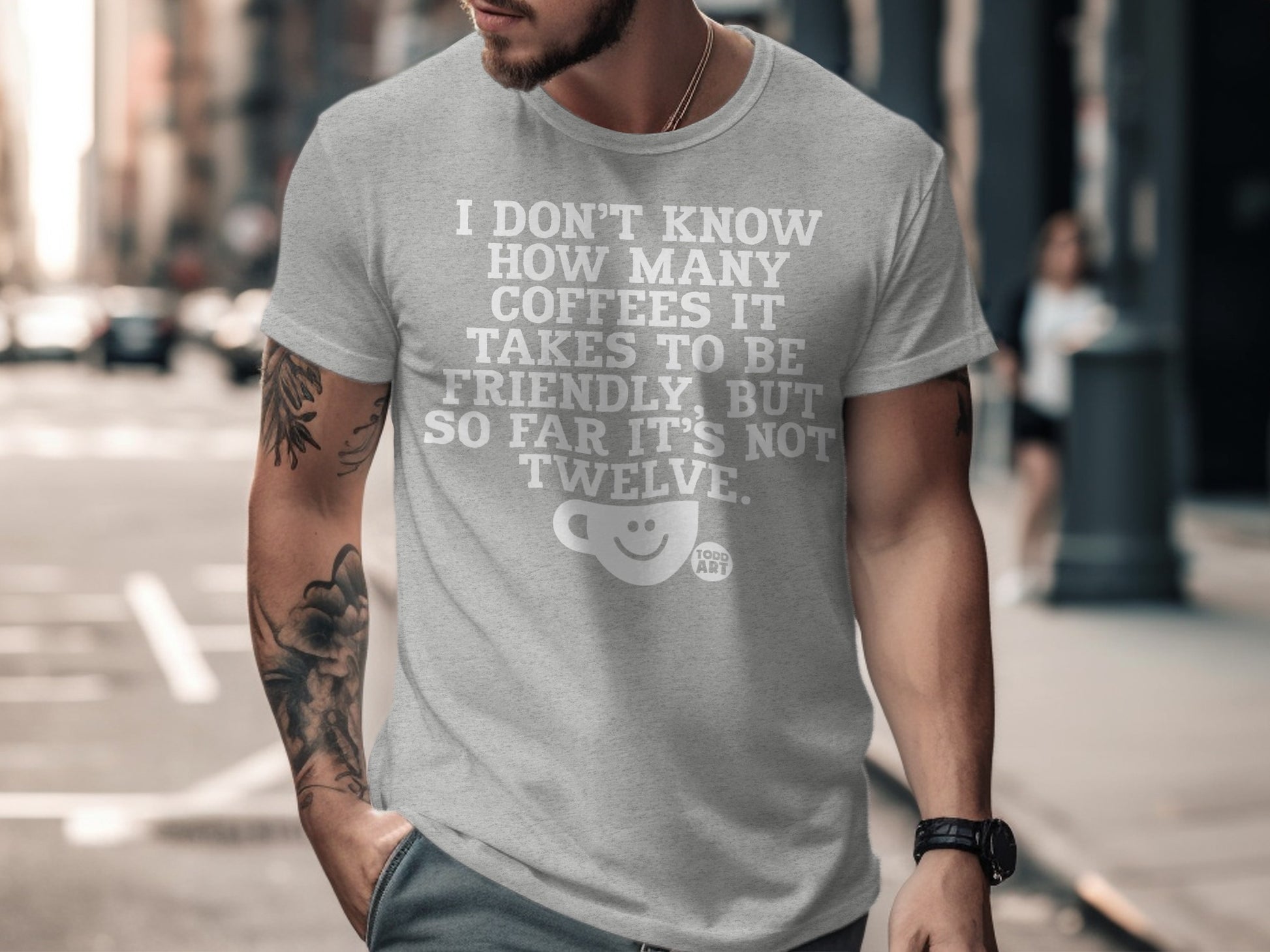 Funny Coffee Quote T-Shirt for Coffee Lovers