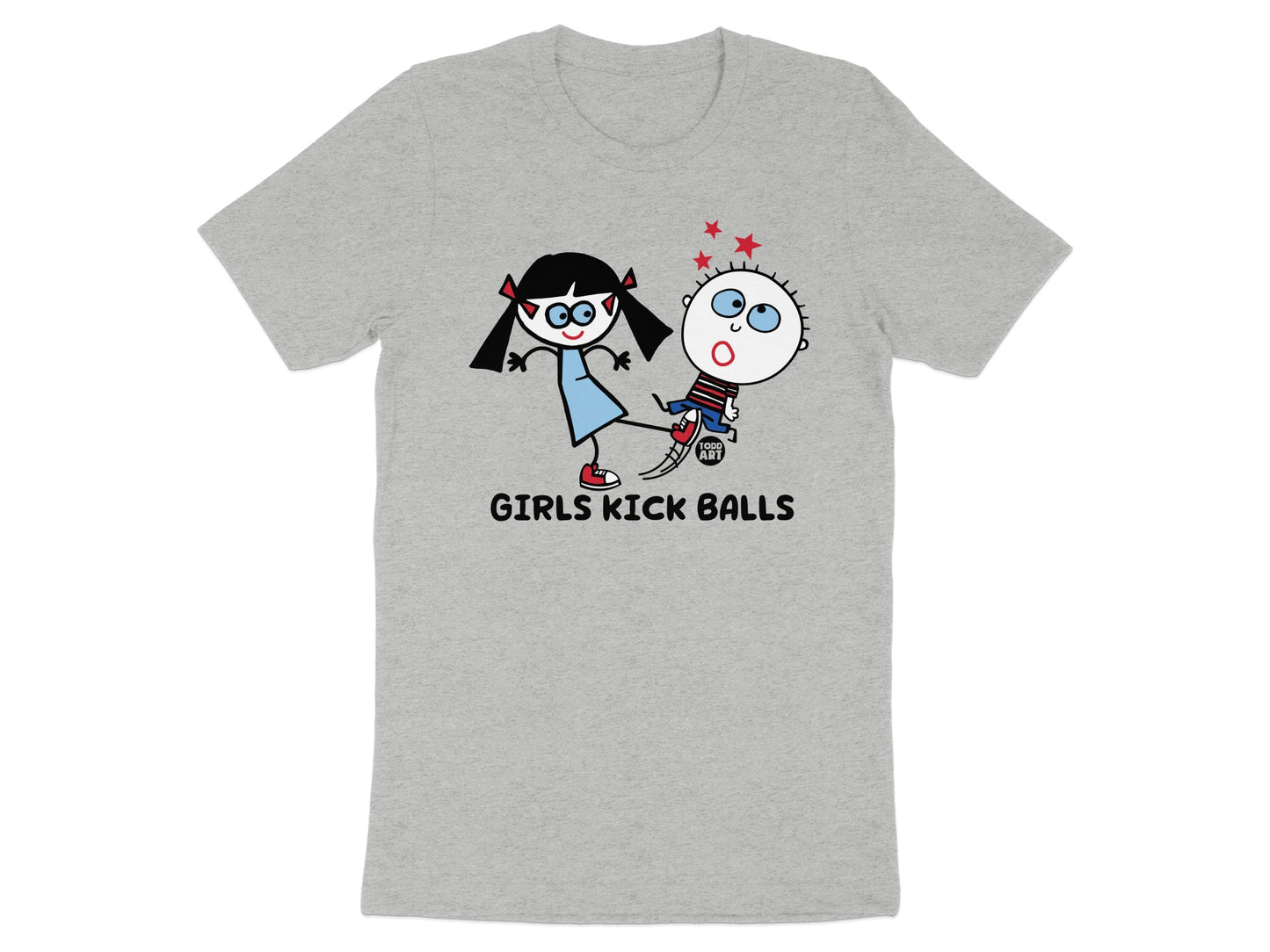 Graphic Tee with Unique Cartoon and Funny Quote