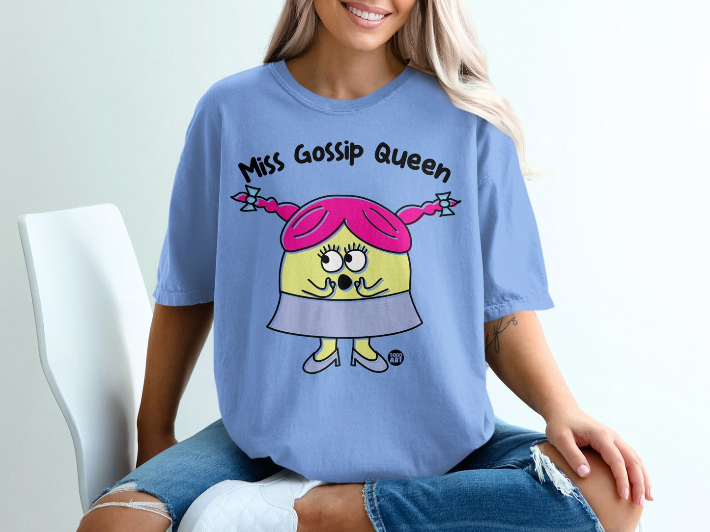Miss Gossip Queen Graphic Tee Perfect Gift Idea