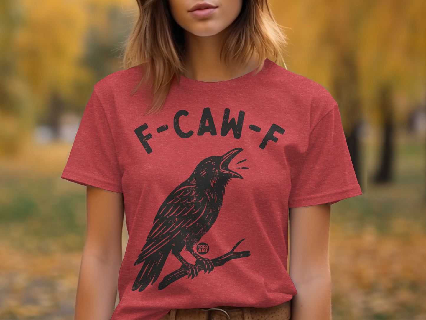 F-CAW-F Crow Graphic Unisex T-Shirt for Casual Wear