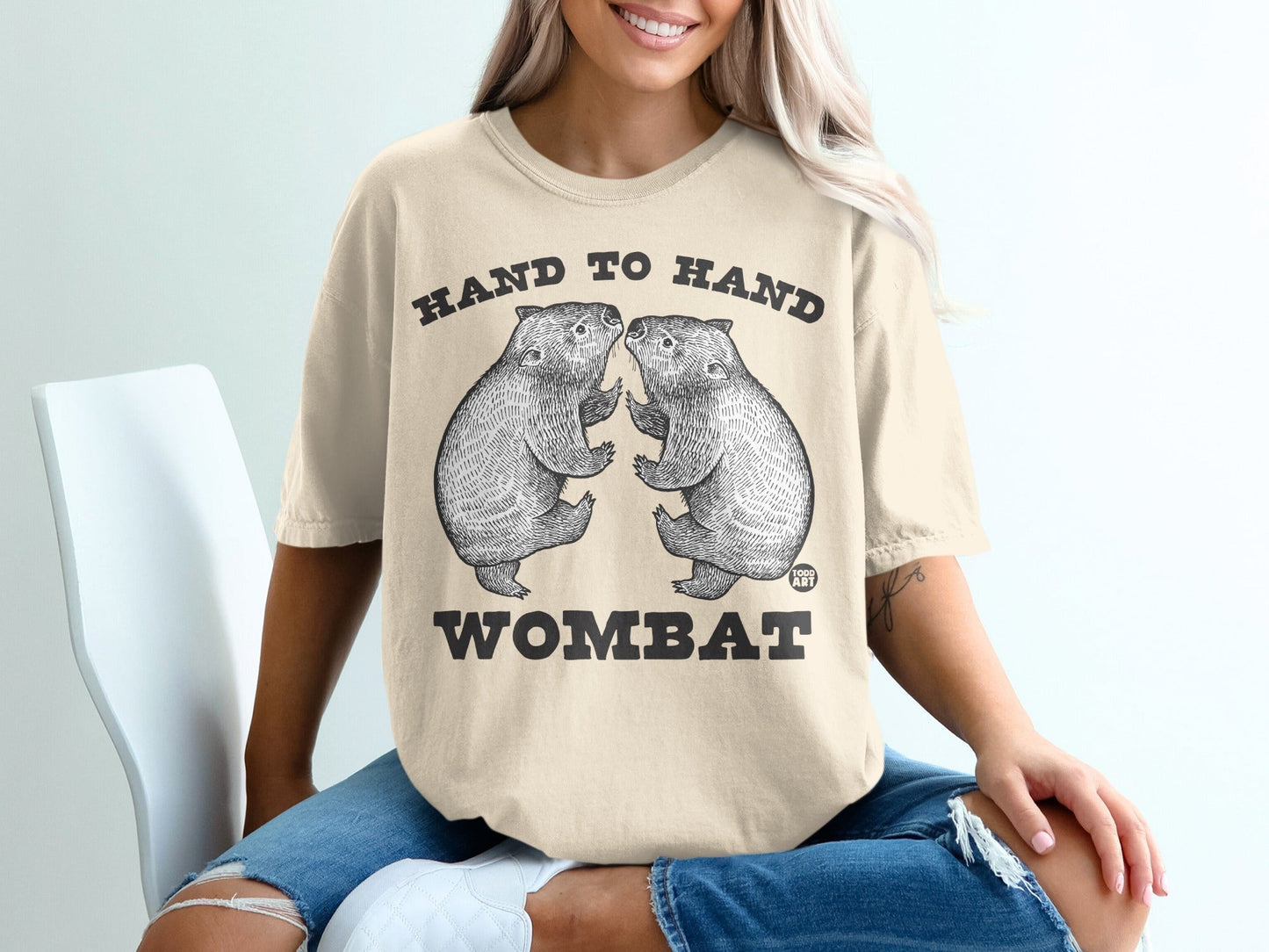 Hand to Hand Wombat Graphic Tee Shirt