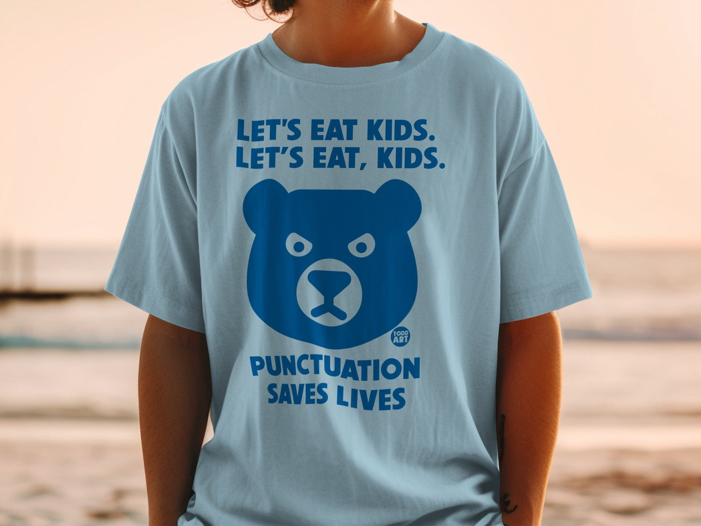 Funny Punctuation Saves Lives Graphic T-Shirt