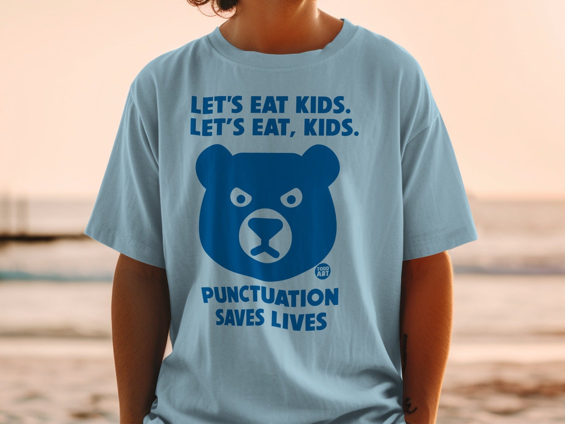 Funny Punctuation Saves Lives Graphic T-Shirt