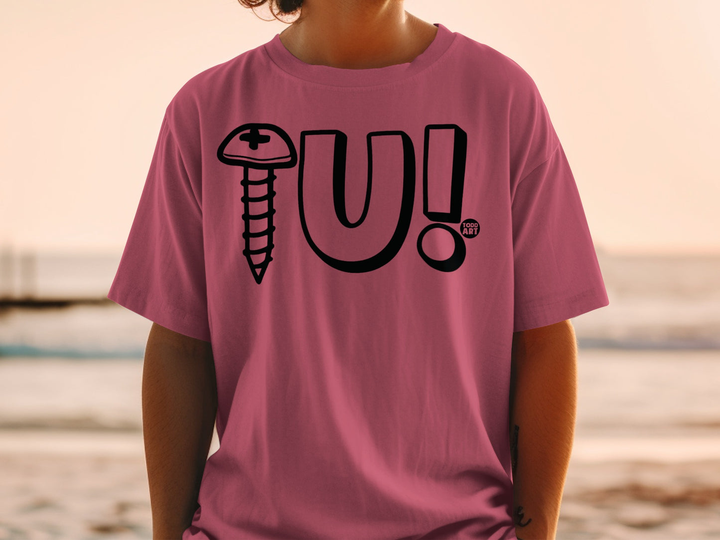 Screw U Funny Slogan Graphic Todd Art T-Shirt product type