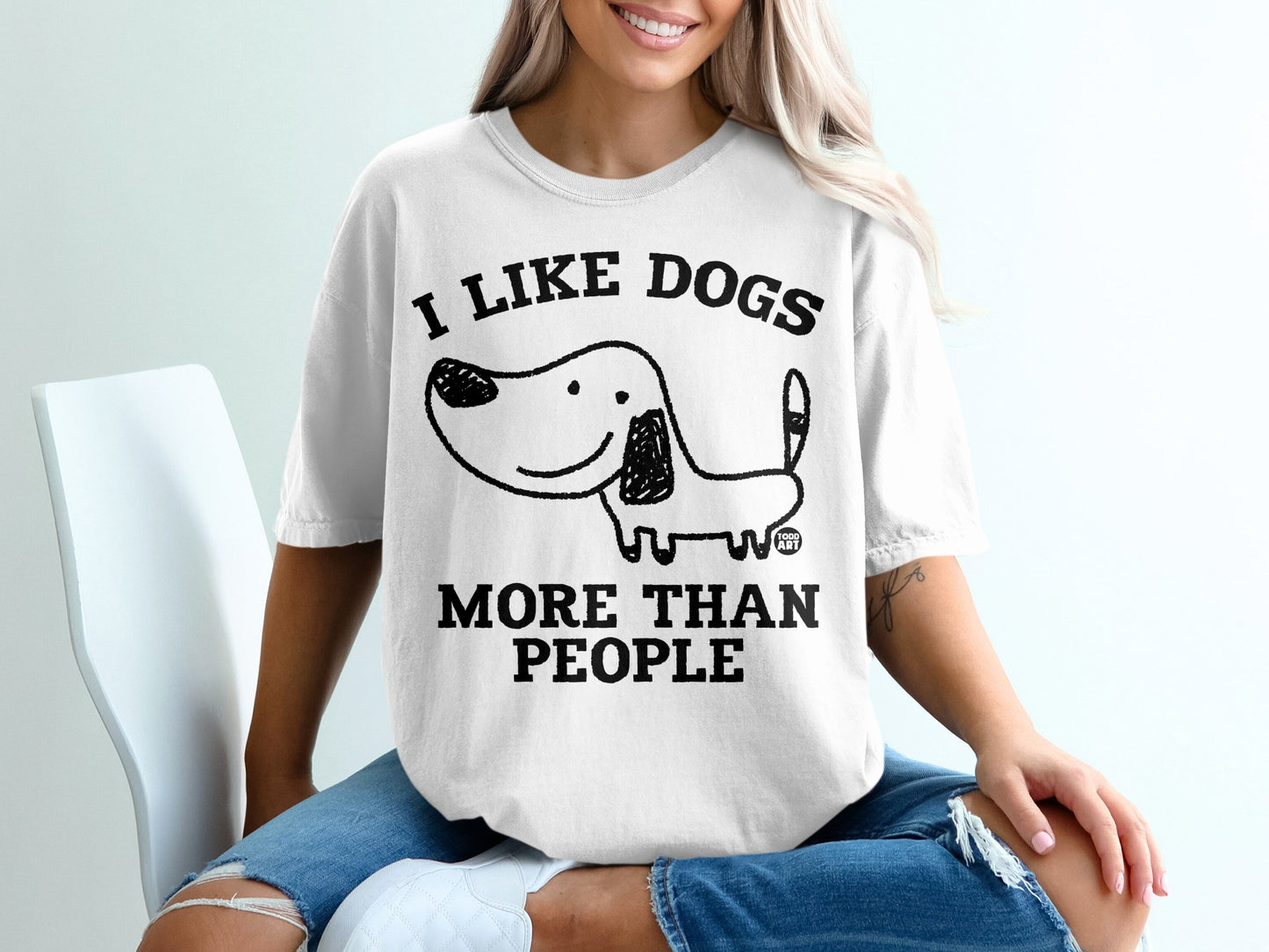 I Like Dogs More Than People Graphic T-Shirt