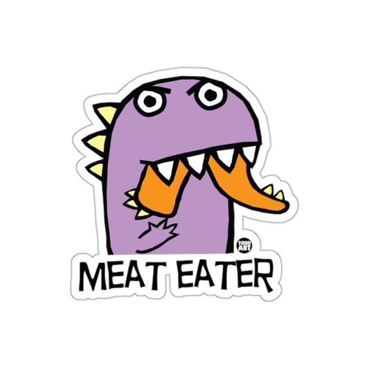 Purple Dinosaur Meat Eater Fun Rugged Design Sticker