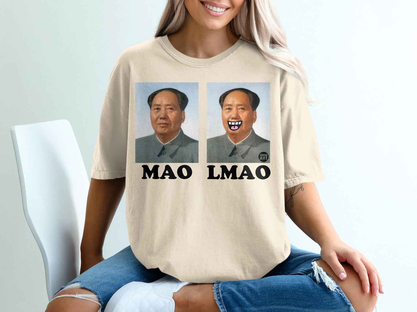 Mao LMAO Funny Expression Portrait product type