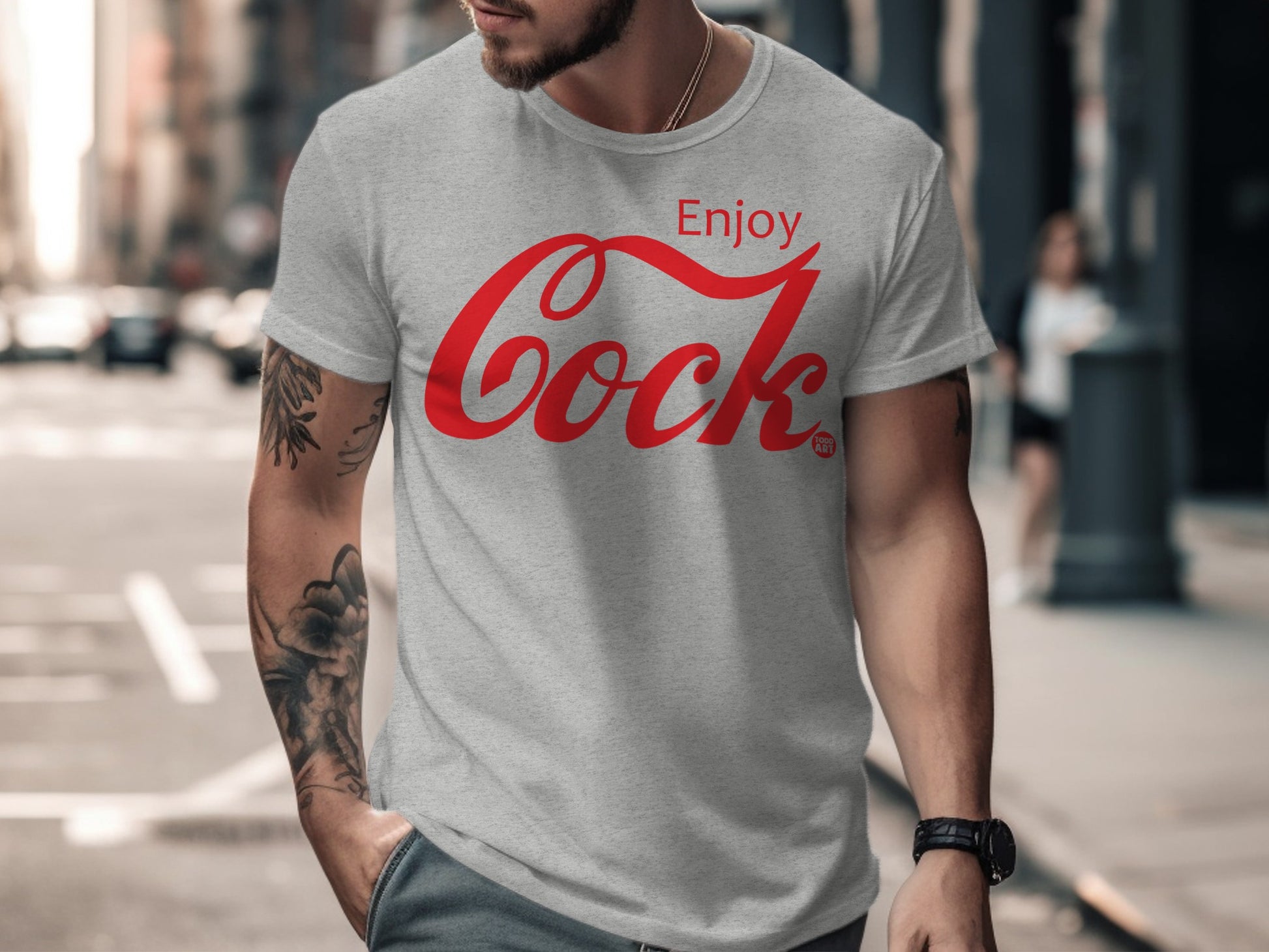 Enjoy Cock Funny Graphic T-Shirt Product