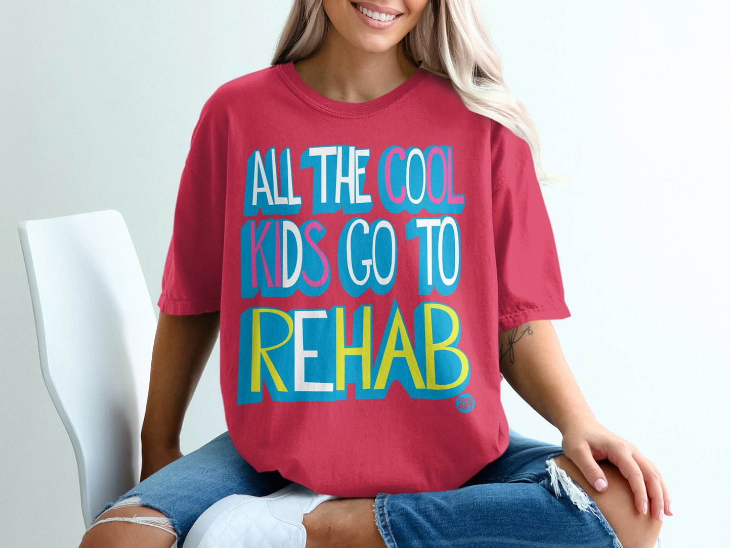 All the Cool Kids Go to Rehab Graphic T-shirt