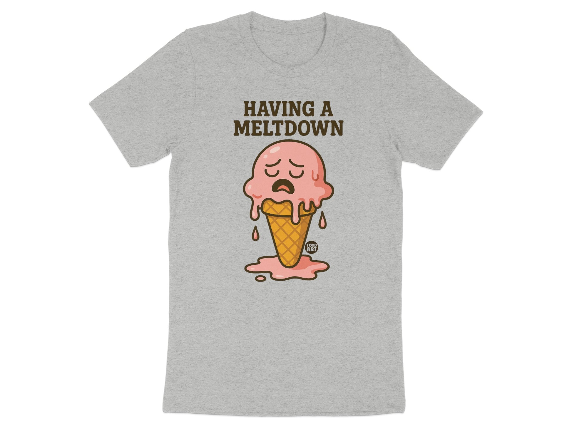 Having a Meltdown Ice Cream Cone Graphic T-Shirt