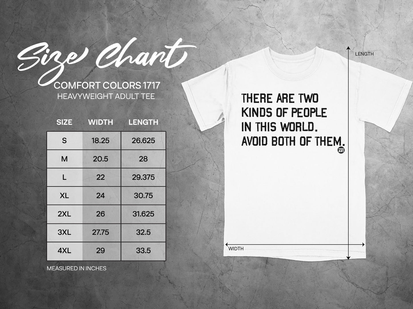 Avoid Both of Them Quote Print Heavyweight Adult Tee