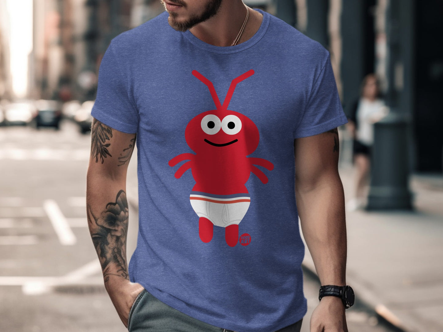 Fun Lobster Character Graphic Tee for Casual Wear