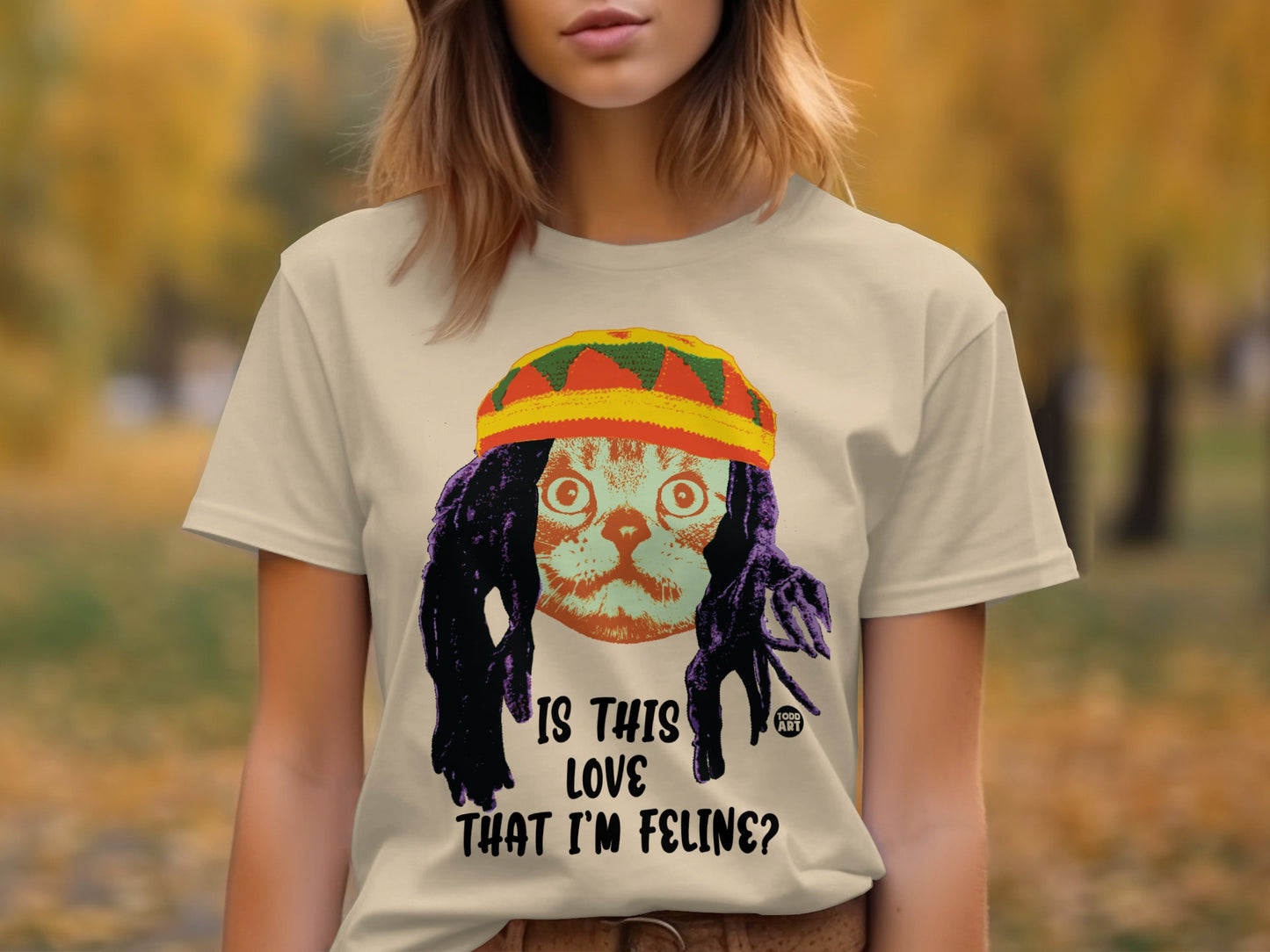 Is This Love That I'm Feline Cat Graphic T-Shirt