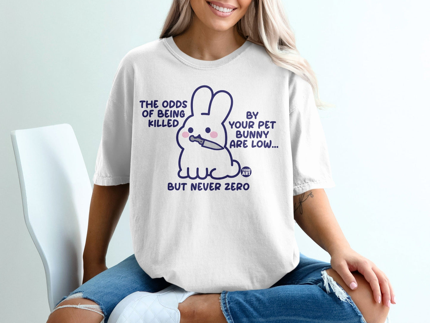 The Odds Of Being Killed By Your Pet Bunny Are Low Shirt