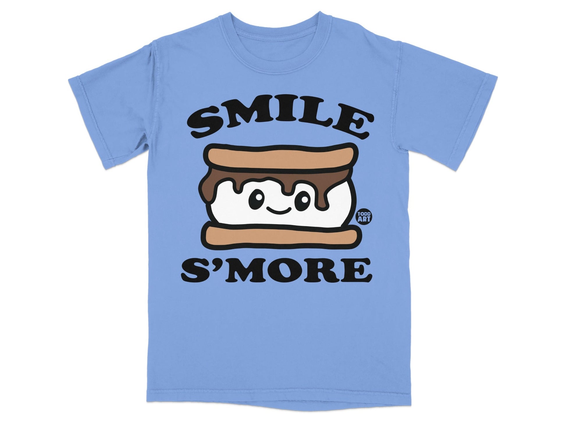 Smile S'more Cute Cartoon Graphic T-Shirt