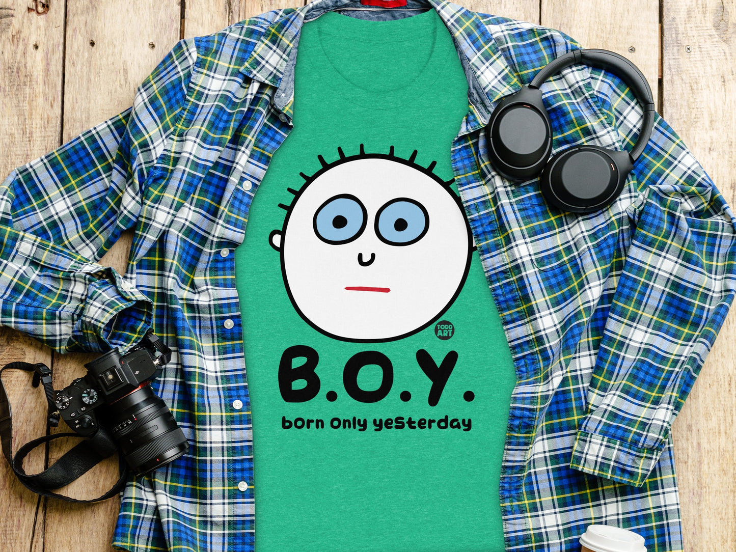 Funny Born Only Yesterday B.O.Y. T-shirt product