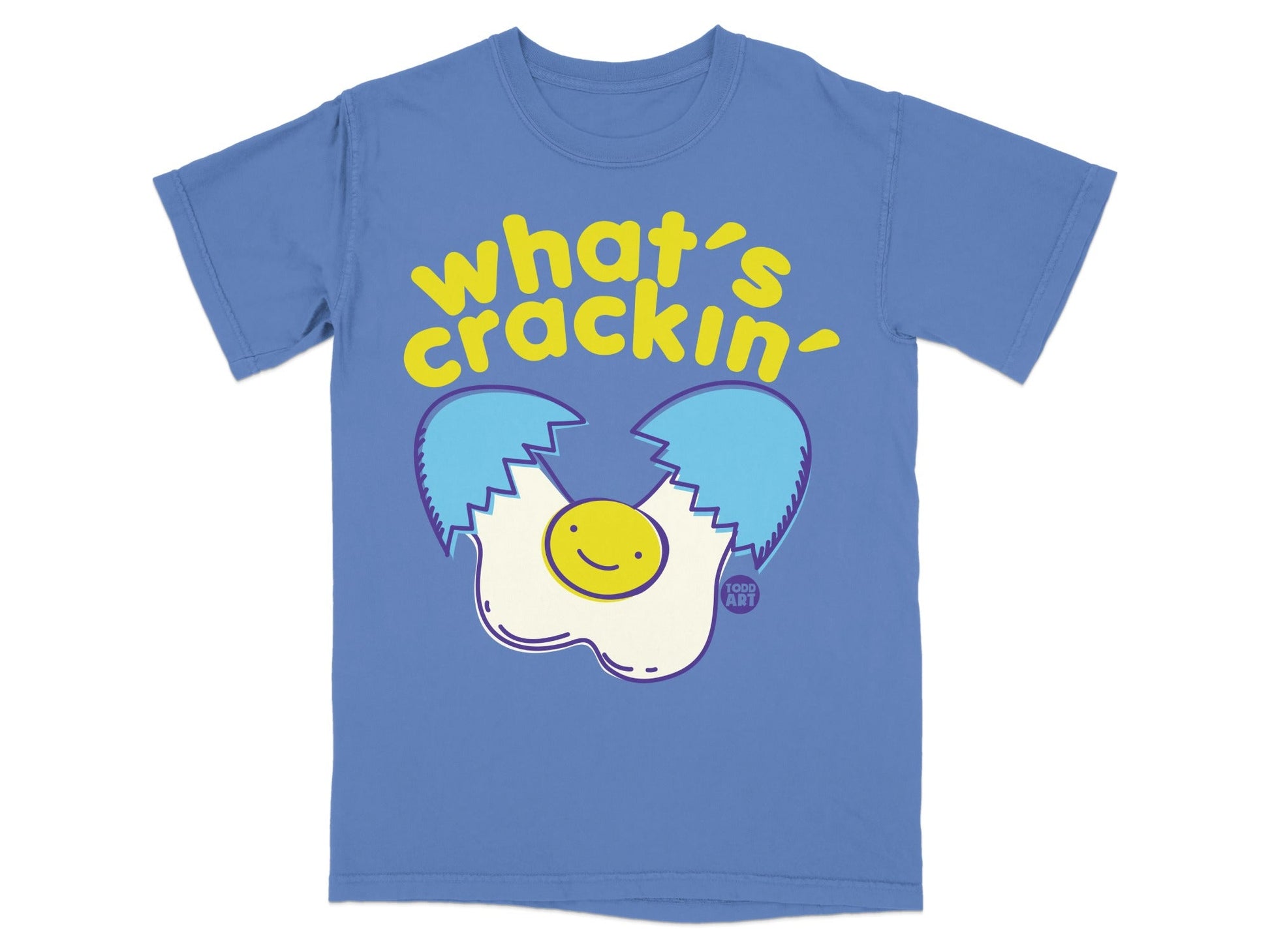 What's Crackin' Funny Cartoon Graphic T-shirt