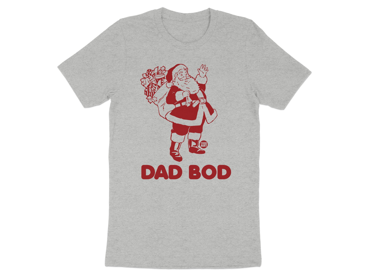 Santa Dad Bod Christmas Humor Graphic T-Shirt product type