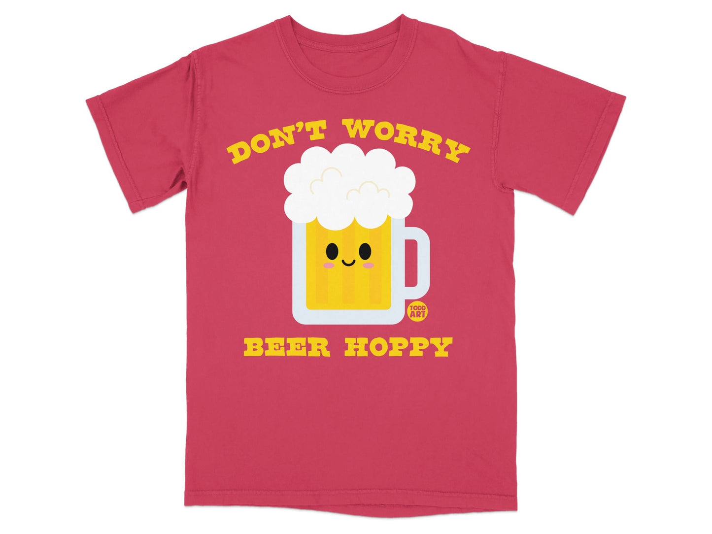 Don't Worry Beer Hoppy Graphic T-Shirt for Fun Outings