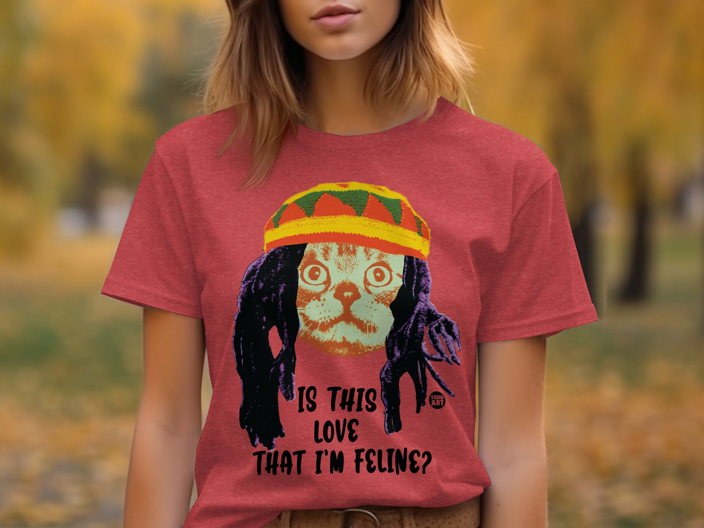 Is This Love That I'm Feline Graphic Tee Shirt