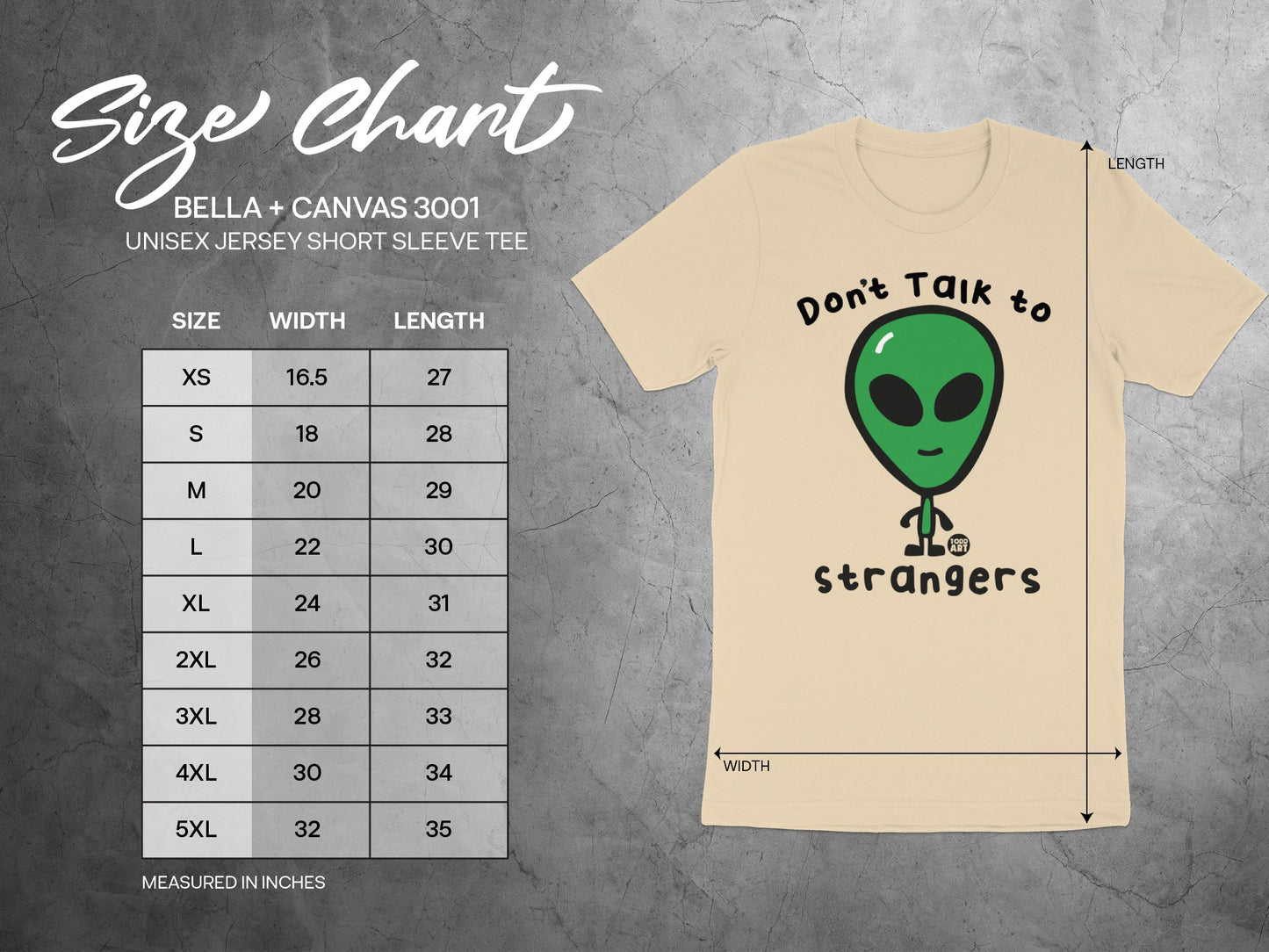 Don't Talk to Strangers Alien Graphic Tee