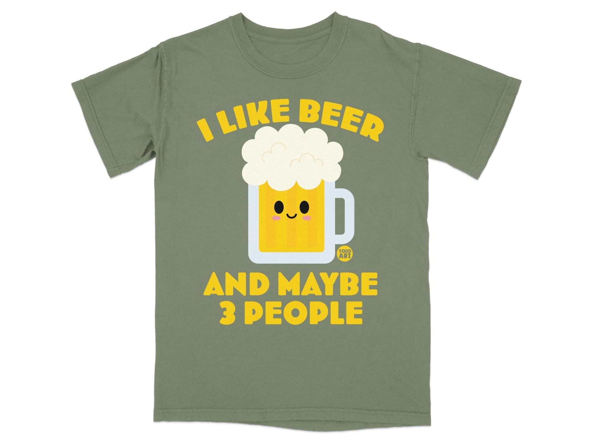 I Like Beer And Maybe 3 People Graphic T-shirt