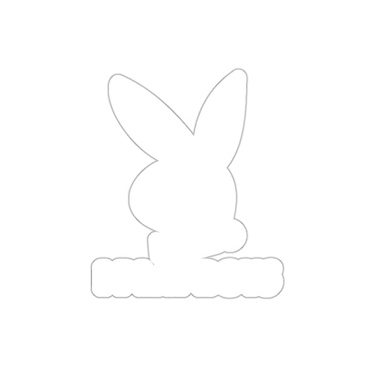 Todd Art Presents I Play Boys Rabbit Design sticker