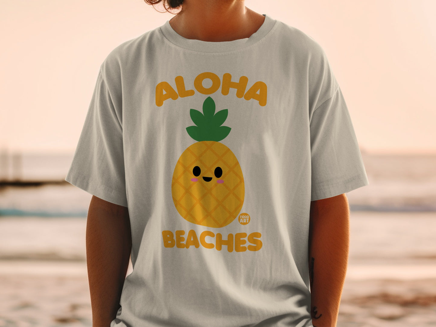 Aloha Beaches Cute Pineapple Graphic product type