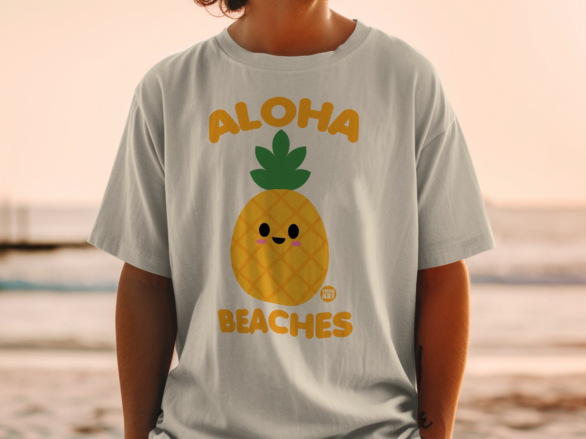 Aloha Beaches Cute Pineapple Graphic product type