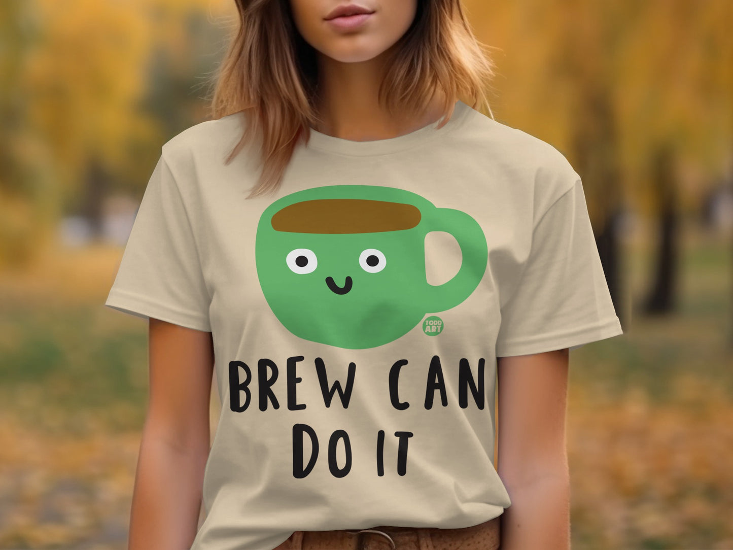 Brew Can Do It Cute Coffee Mug Graphic T-Shirt