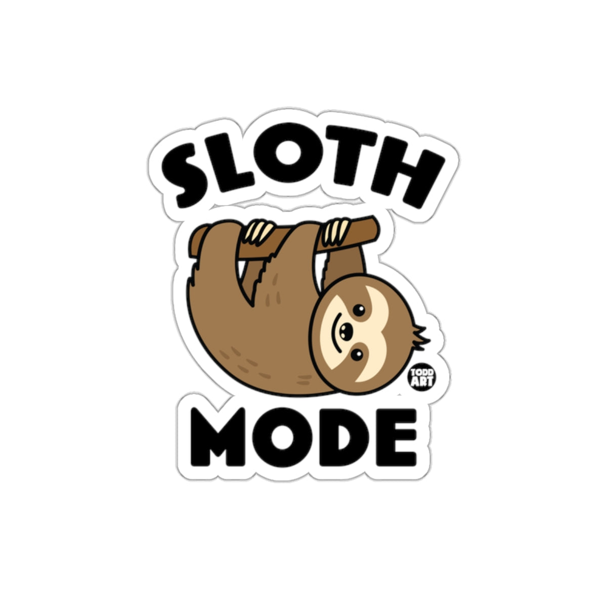 Cute Cartoon Sloth Hanging Sloth Mode Funny Animal sticker