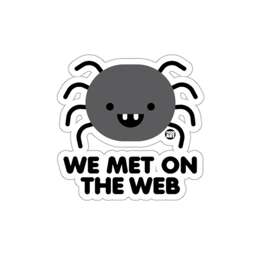 We Met On The Web Cute Spider Sticker product